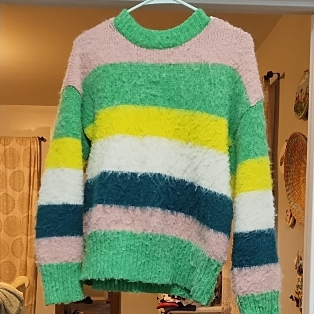 **Make Offer - Planning To Donate ASAP** Colorful Striped Women's Sweater